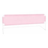 Grade De Cama De Proteção Plus Para Bebê Crianças E Idosos Cor Rosa Lisa