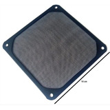 Grade De Metal 140mm Tela Malha Fina Preta Grm140 al01 bk