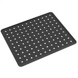 Grade De Pia Tapete Escorredor Louças Preto 32 8x27 8cm Coza