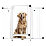 Grade De Proteção Bebes Cães Porta Portão Cercado 2 Extensor