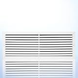 Grade De Retorno De Alumínio Avançada Capa De Ventilação De Teto Ou Parede De 76 X 25 Cm À Prova De Ferrugem Lâminas Fixas Sem Persiana Sem Filtro Tamanho Da Grade Frontal 80 3 Cm X 29 5