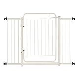 Grade De Segurança 119cm A 124cm Proteção Reforçada Bebês Pets Para Vãos Portas Escada - Acompanha Extensores -Branca-