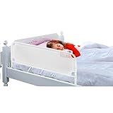 Grade De Segurança Universal Para Cama Adulto E Infantil - Tela Protetora Anti-quedas Dobrável Com Instalação Sem Ferramentas-BRANCA 45X68-