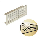 Grade De Ventilação Aluminio 500mm Acabamento Inox Escovado