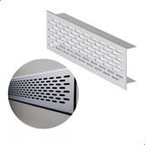Grade De Ventilação Aluminio 600mm Acabamento Fosco
