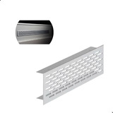 Grade De Ventilação Aluminio 600mm Acabamento Fosco