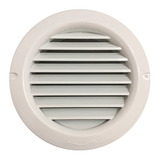 Grade De Ventilação Redonda Fixa Com Colarinho 100mm