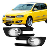 Grade Do Farol Auxiliar Stilo 2008 A 12 Cromado Com Furo Par