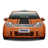 Grade Ford Fiesta Cromada Em Aço Inox 3r Acessórios