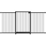 Grade Portão Pet Bebê Divisor Ambiente 70 A 150 Cm Preto Mf1501