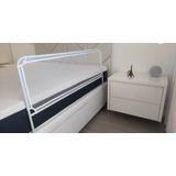 Grade Proteção Cama Box 120 X 54 Resistente Cor Branco