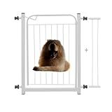 Grade Proteção Portão Aço Com Extensor Segurança Pet Cachorro Cão Bebê Criança Para Aberturas Portas Desde 68 A 83 Cm