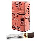 Grafite 0 3mm 12 Minas Pentel B Com 12 Unidades