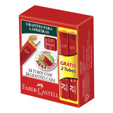 Grafite Faber 0 9 Macio b Caixa Com 14 Tubos De 24 Minas