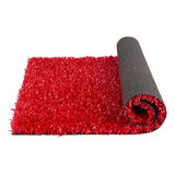 Grama Sintética Vermelha 2x20 40m 12mm