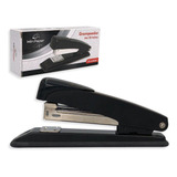 Grampeador De Mesa Profissional 13cm Até 20 Folhas Em Aço