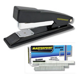 Grampeador Metal 20 Folhas 5000 Grampos 26 6 Galvanizados