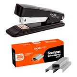 Grampeador Metal 5000 Grampos 26 6 Galvanizados Escritório