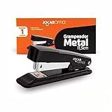 Grampeador Profissional Reforçado Em Aço Preto 25 Folhas 1 Unidade