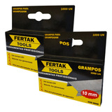 Grampo 10mm Tapeceiro Grampeador De Pressão Tipo 53 2000un