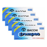 Grampo 26 6 Cobreado 5 Caixas Com 5000 Grampos Bacchi
