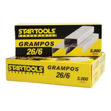 Grampo 26 6 Grampeador Aço C 10 000 Un Escritorio Kit 2 Cx