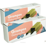 Grampo 26 6 Grampeador Aço C 5 000 Un Escritorio Kit 2 Cx
