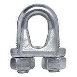 Grampo Clips Cabo De Aço 6 4mm 1 4 Polegadas 100 Peças