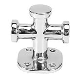 Grampo De Amarração De Poste De Amarração De Cruz única Marinha Resistente 316 Superfície Altamente Polida Para Barcos Iate Deck Ferragem Prata 83 X 63 X 62 Mm