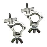 Grampo De Luz De Palco De 2 Peças De Grampos De Treliça De Iluminação De 3 Cm Liga De Alumínio Resistente 75 Kg Para Tubulação Tubo OD De 32 35 Mm