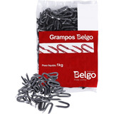 Grampo P Cerca Arame Farpado E Liso 1x9 Pacote 1kg Belgo