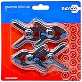 Grampo Plástico 2 Pol Com 4 Unidades Rayco