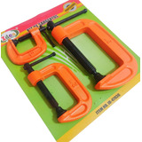 Grampo Sargento Tipo C 1 2 3 Pol Kit 3 Peças P Marceneiro