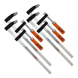 Grampo Sargento Tipo F Aço 300x50x350mm 12pol Marcenaria 4un