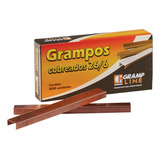 Grampo Tipo Cobreado 26 6 C 5000 Unidades 20 Caixas