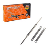Grampo Trilho Metal 80mm Para Pasta Com 50 Unidades Jocar