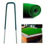 Grampos Para Fixar Grama Sintética Jardim Kit 10 Pç
