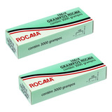 Grampos Para Grampeadores Rocama 106 4 Grampo Para Decoração 4mm 2 Kit X 3000 Unidades