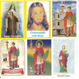 Grande Lote Santinhos Religiosos Com 50 Unidades Diferentes
