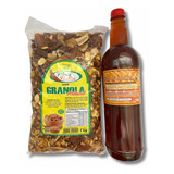 Granola 1kg Com Castanhas Mel Silvestre De Abelhas Puro 