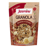 Granola Jasmine Integral Banana E Canela Sem Glúten Em Pouch 250g