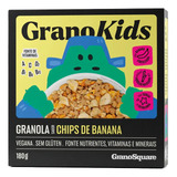 Granola Vegana Grano Square Kids Chips De Banana 180g
