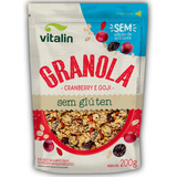 Granola Zero Açúcar Cranberry Goji Vegan Vitalin Sem Glúten