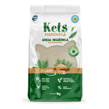 Granulado Areia De Gato Higiênica Kets Mandioca 1kg Gatos