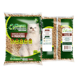 Granulado Higiênico De Madeira Gatos 15kg X 15kg Peso Neto