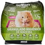 Granulado Higiênico De Madeira IPET Wood S Para Hamster 1 5kg IPET Para Roedores E Outros Animais Pequenos