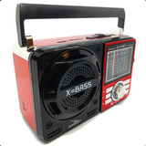 Grasep D f10bt Radio Am Fm Retro Motobras 7 Faixa De Pilha Vintage Portatil Cor Vermelho 110v 220v