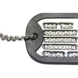 Grátis Gravação Placa Kit Dog Tag Nacional Basic