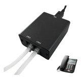 Gravador Chamada Ligação Telefone Fixo Memória Interna 8gb Cor Preto 32gb