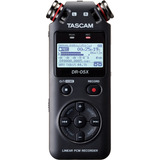 Gravador De Áudio Digital Usb Com Interface Estéreo Tascam Dr05x Cor Preta